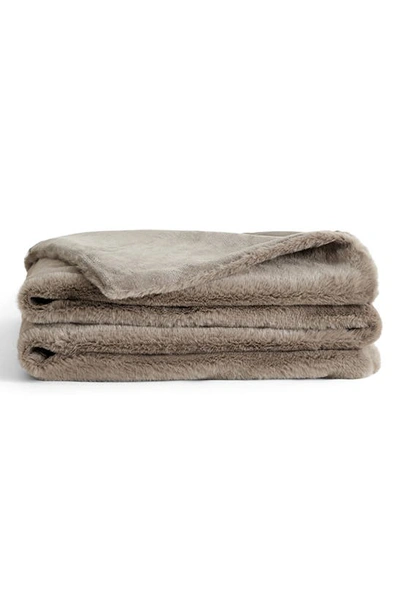 Shop Unhide Lil' Marsh Small Plush Blanket In Taupe Ducky