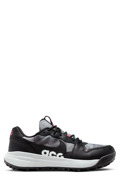 Shop Nike Acg Lowcate Se Hiking Sneaker In Black/ Black/ Hyper Pink