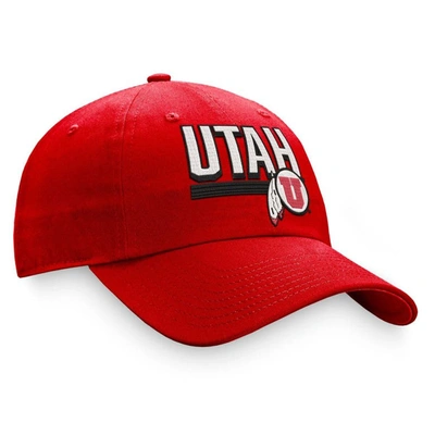 Shop Top Of The World Red Utah Utes Slice Adjustable Hat