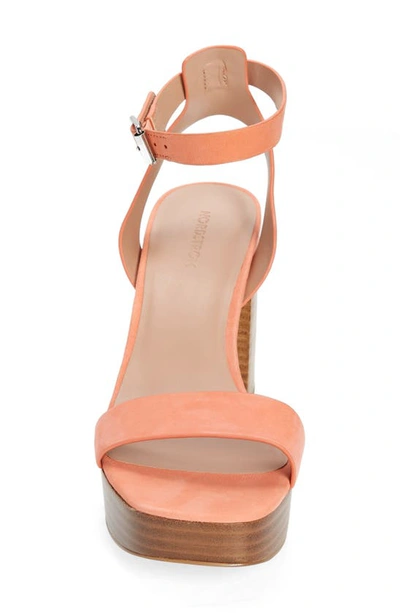 Shop Nordstrom Anita Ankle Strap Platform Sandal In Coral Orange