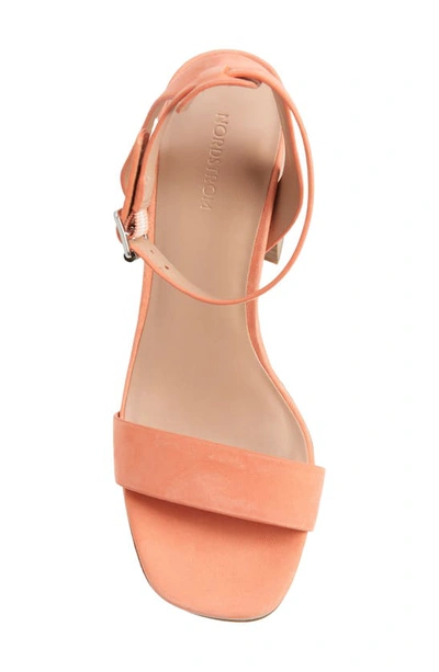 Shop Nordstrom Anita Ankle Strap Platform Sandal In Coral Orange
