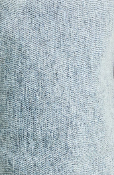 Amiri Stack Distressed Slim Fit Jeans In Stone Indigo