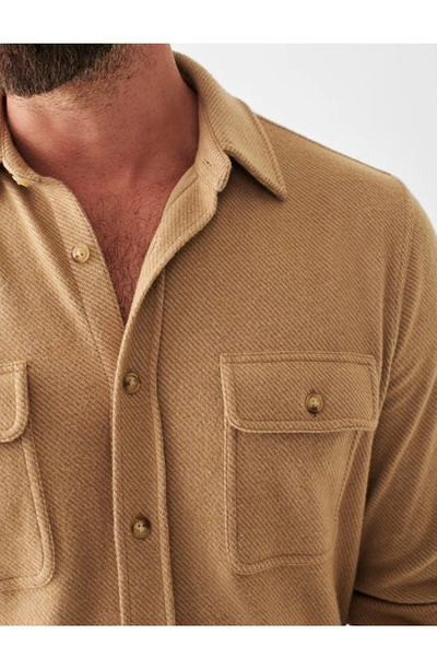 Shop Faherty Legend Button-up Shirt In Wheat Twill