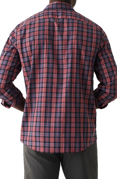 Shop Faherty The Movement Plaid Button-up Shirt In Point Jewel Plaid
