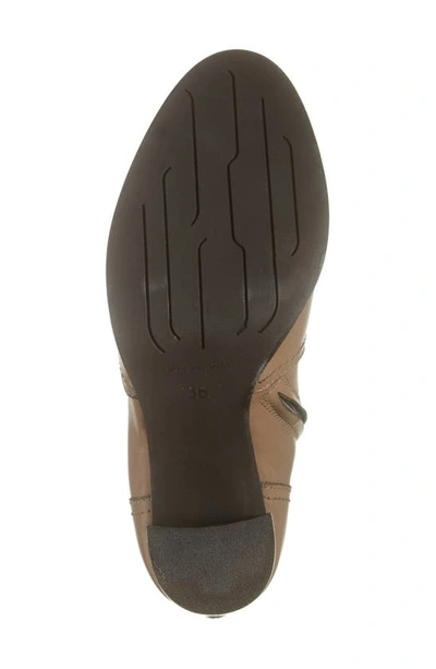 Shop Cordani Portia Block Heel Bootie In Taupe Leather