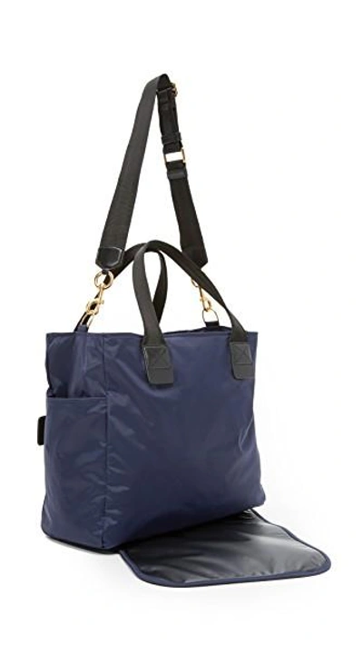 Shop Marc Jacobs Nylon Biker Baby Bag In Midnight Blue