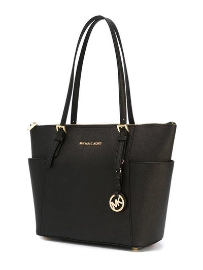 Shop Michael Michael Kors Jet Set Large Tote - Black