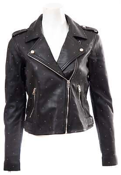 Pre-owned Lucky Brand Authentic Leather Jacket - Black