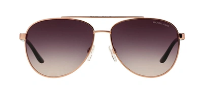 Shop Michael Kors Mk 5007 109936 Aviator Sunglasses In Violet