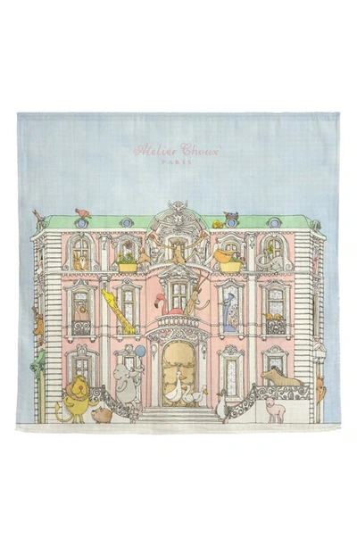 Shop Atelier Choux Monceau Mansion Cotton Swaddle In Multi