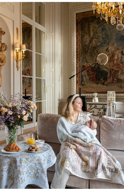 Atelier Choux Monceau Mansion Cotton Swaddle In Multi