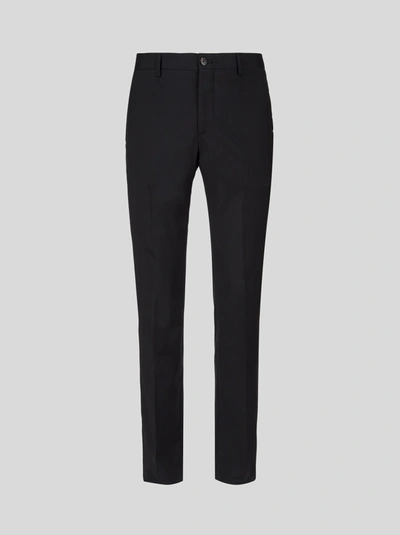 Shop Etro Trousers In Black