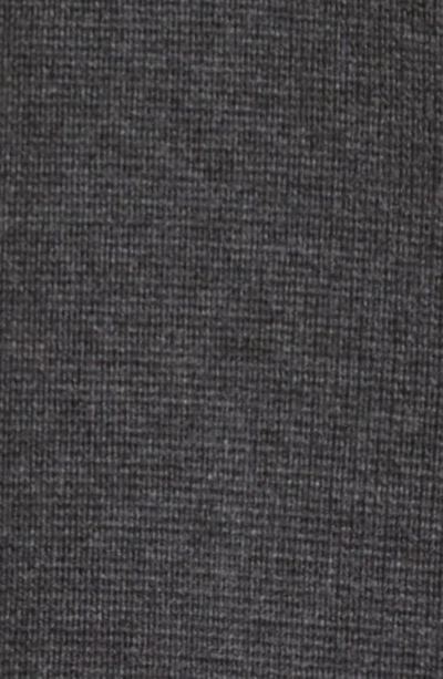 Shop Totême Double Breasted Wool Knit Blazer In Dark Grey Melange