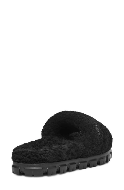 Shop Ugg Cozetta Curly Genuine Shearling Slide Slipper In Black