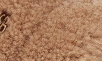 Shop Ugg Cozetta Curly Genuine Shearling Slide Slipper In Chestnut