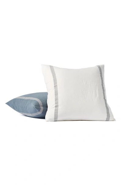 Shop Coyuchi Sonoma Organic Cotton Pillow Sham In Soft White W/ Shadow Stripe
