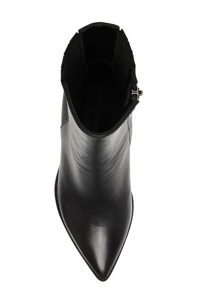 Shop Steve Madden Rickki Pointed Toe Boot In Black Leat