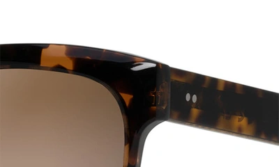 Shop Maui Jim S-turns 56mm Polarized Rectangle Sunglasses In Tortoise/ Honey Crystal