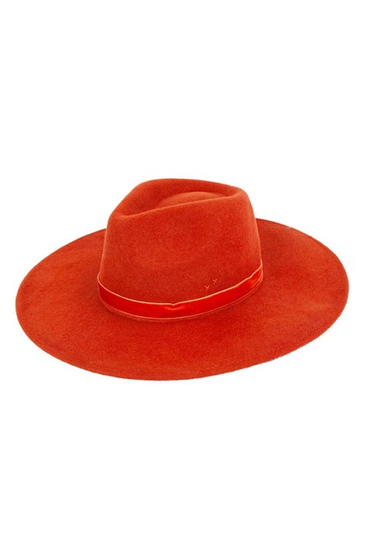 Shop Peter Grimm Jaylin Fedora Hat In Rust