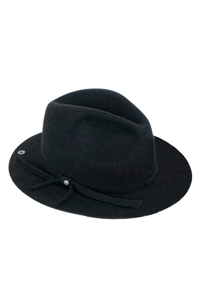 Shop Peter Grimm Mayfair Wool Fedora In Black