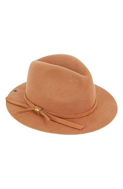 Shop Peter Grimm Mayfair Fedora Hat In Tan