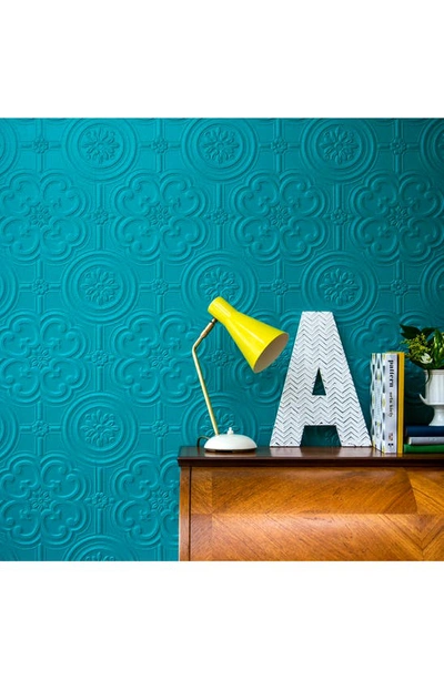 Wallpops Egon Paintable Textured Vinyl Peel & Stick Wallpaper In White