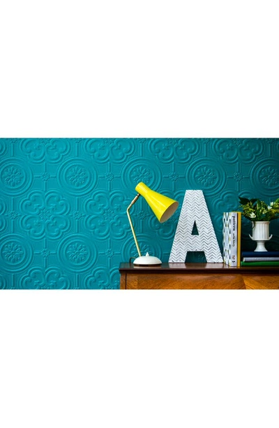 Wallpops Egon Paintable Textured Vinyl Peel & Stick Wallpaper In White