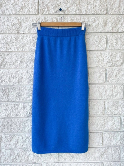 Shop Nanushka Jorna Skirt In Blue