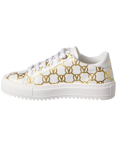 Shop Valentino By Mario Valentino Beatrice Leather Sneaker In White