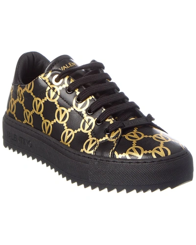 Shop Valentino By Mario Valentino Beatrice Leather Sneaker In Black