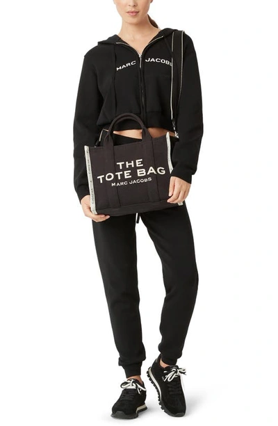Marc Jacobs The Jacquard Medium Tote Bag In Black
