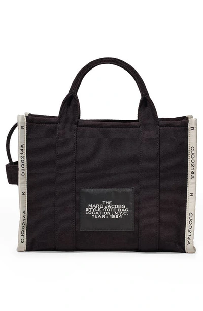Marc Jacobs The Jacquard Medium Tote Bag In Black