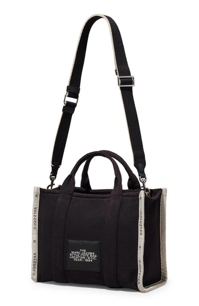 Shop The Marc Jacobs The Jacquard Medium Tote Bag In Black