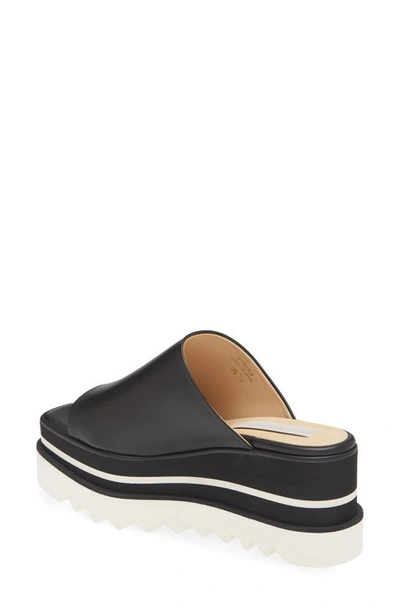Shop Stella Mccartney Sneak-elyse Platform Slide Sandal In 1000 - Black
