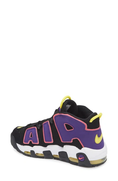 Shop Nike Air More Uptempo '96 Sneaker In Black/ Multicolor/ Purple