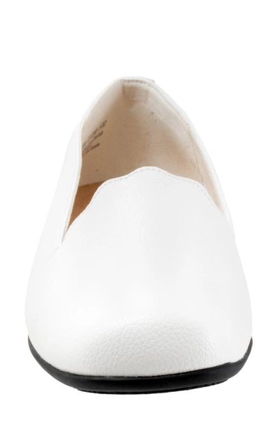 Shop Trotters Sage Flat In White