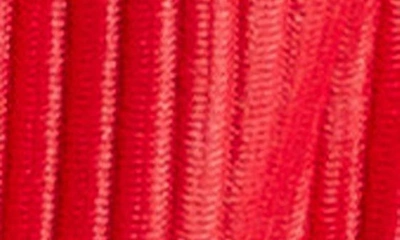 Frankies Bikinis Tia Ribbed Bikini Bottoms In Crimson