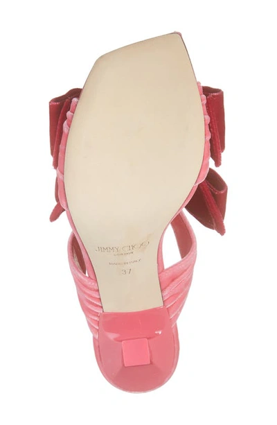 Shop Jimmy Choo Flaca Slide Sandal In Candy Pink/ Fuchsia