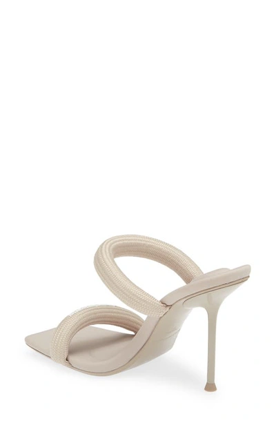 Shop Alexander Wang Julie Padded Slide Sandal In Simply Taupe