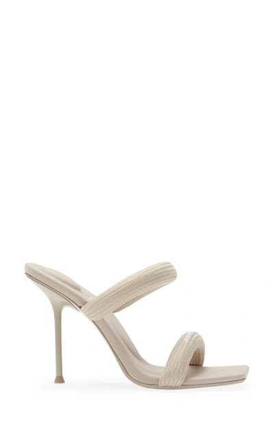 Shop Alexander Wang Julie Padded Slide Sandal In Simply Taupe