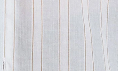 Rag & Bone Dalton Stripe Short Sleeve Button-up Shirt In Blustripe