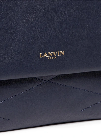 Shop Lanvin 'mini Sugar' Quilted Leather Flap Bag