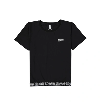 Shop Moschino Underwear Cotton T-shirt In Black