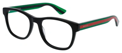 Shop Gucci Gg0004on M 002 Wayfarer Eyeglasses In Clear