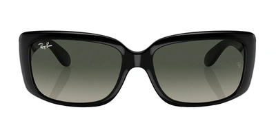 Shop Ray Ban Rb4389 601/71 Wayfarer Sunglasses In Grey