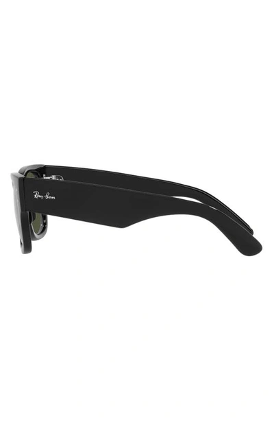 Shop Ray Ban Mega Wayfarer 51mm Square Sunglasses In Black