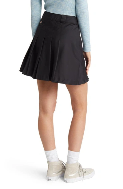 Shop Dickies Elizaville Pleated A-line Skirt In Black