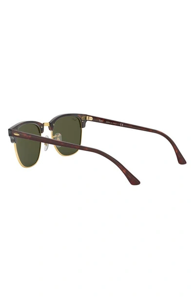 Shop Ray Ban Clubmaster 51mm Square Sunglasses In Dark Tortoise