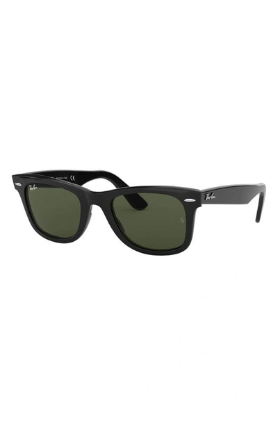 Ray Ban Large Classic Wayfarer 54mm Sunglasses In Black