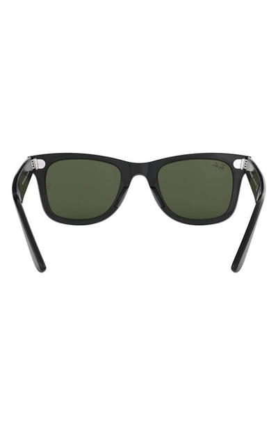 Ray Ban Large Classic Wayfarer 54mm Sunglasses In Black